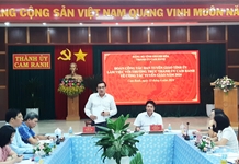Ban Tuyên giáo Tỉnh ủy làm việc với Thường trực Thành ủy Cam Ranh về công tác tuyên giáo